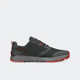 Championes de trail running Altra Superior 7, color negro con detalles en gris y rojo.