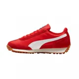 Championes Puma Easy Rider Vintage, color rojo con detalles en blanco y suela de goma marrón.