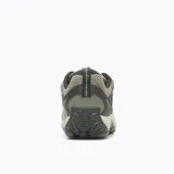 Championes de trekking Merrell Crosslander 3 para hombre, color beige con detalles en negro y naranja. Capellada de cuero y malla, puntera reforzada, forro de malla transpirable, plantilla Kinetic Fit BASE removible, amortiguación Merrell Air Cushion, entresuela de espuma EVA y suela de goma adherente.