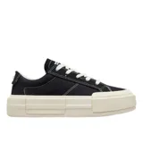 Championes negros de lona con suela gruesa y diseño clásico de Converse.
