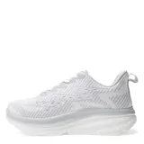 Championes negros con diseño geométrico en gris y blanco, cordones negros y suela blanca.