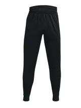 Pantalón de jogging negro Under Armour Armour Fleece, con cintura elástica y cordón ajustable, bolsillos laterales y puños acanalados.