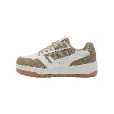 Championes urbanos Le Groupe, color blanco con detalles en beige y marrón.
