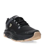 Championes negros con detalles en gris y suela color beige.