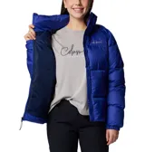 Campera inflada Columbia Puffect II Full Zip color negro, con cierre frontal, cuello alto y bolsillos laterales con cierre. Cuenta con aislamiento Thermarator™ y tejido impermeable.