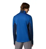 Polera deportiva Columbia negra de manga larga con media cremallera en el cuello y tecnología Omni-Wick para mantenerte seco y fresco.