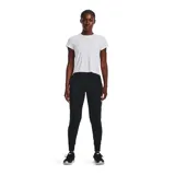 Pantalón de jogging Under Armour color lila, de corte ajustado, con cintura alta elástica, bolsillos laterales y logo de la marca en la cadera.