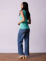Musculosa blanca de algodón, marca Ruby Rd.