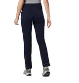 Pantalón de mujer Columbia Anytime Casual Pull-On, color azul marino, de tiro medio, pierna recta y confeccionado en tejido elástico con tecnología Omni-Shield™ que repele la humedad y las manchas, y Omni-Shade™ UPF 50 que protege del sol.