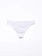 Colaless blanca seamless de corte clásico.
