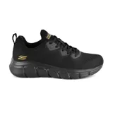 Zapatillas Skechers Bobs B negras, deportivas y casuales.