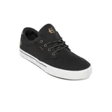 Zapatillas Etnies Jameson 2 Eco, color gris oscuro con detalles en burdeos y suela blanca.