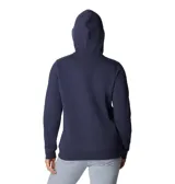 Buzo negro con capucha y bolsillo tipo canguro. Logotipo de Columbia estampado en blanco en el pecho.