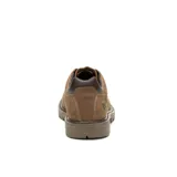 Zapato acordonado Caterpillar Colorado Low 2.0 WP, color marrón, de cuero envejecido impermeable. Cuenta con forro de malla de nylon, plantilla de espuma acolchada, suela de goma duradera y tecnología CleanSport NXT para control de olores.