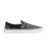Zapatillas Vans Classic Slip-On con estampado a cuadros en blanco y negro.