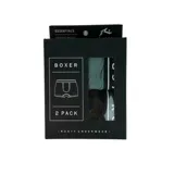 Pack de 2 boxers, uno en color negro y otro en verde.