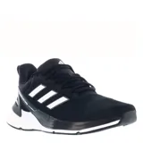 Championes Adidas Response Super 2.0, color negro con detalles en blanco y gris.