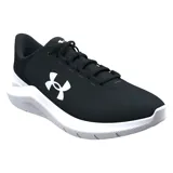 Championes de running Under Armour Phade RN 3, color azul con logo verde flúor y suela blanca.