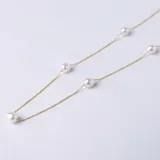 Gargantilla de oro amarillo 18k con perlas de cultivo de 8mm.