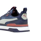 Championes Puma R78 Trek de hombre, color negro con detalles en blanco y azul.