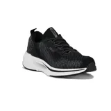 Championes deportivos Actvitta negros con detalles en gris, cordones y suela blanca.