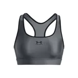 Top deportivo Under Armour blanco con logo negro en el centro del pecho.