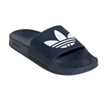 Ojotas Adidas Adilette Lite color azul con logo de la marca en blanco.