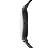 Reloj Skagen Signatur con caja de acero inoxidable negra de 40mm y malla metálica negra de 20mm. Esfera negra con acabado sandblast y cristal mineral. Resistente al agua 3 ATM.