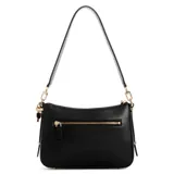 Cartera Guess modelo Daryna II, color negro, con correa de hombro y cierre superior con cremallera.