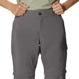 Pantalón largo negro convertible en short, con tecnología Omni-SHADE de protección solar FPU 50, bolsillos laterales y traseros.