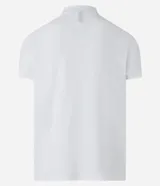 Remera polo de hombre, corte slim, color gris claro, confeccionada en tejido de media malla acanalada de algodón.