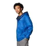 Campera impermeable Columbia Watertight II para hombre, color negro, con capucha ajustable, costuras selladas, bolsillos con cremallera y forro de malla transpirable.
