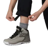 Pantalón largo convertible en short, color negro, marca Columbia, modelo Silver Ridge Utility para mujer. Confeccionado en tejido reciclado con tecnología Omni-SHADE de protección solar FPU 50, bolsillos laterales y traseros.