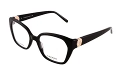Armazón para lentes de acetato negro, marca Azzaro, modelo 30406.