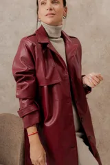 Trench ecocuero VOLCARA