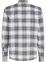 Camisa de algodón oxford a cuadros, con cuello abotonado, corte regular y logo de Tommy Hilfiger bordado en el pecho.