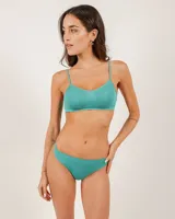 Bombacha colaless de microfibra color gris, sin costuras y con forro 100% de algodón.