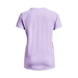 Remera deportiva Under Armour color fucsia con logo blanco estampado en el frente.