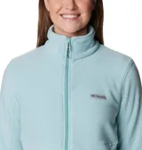 Campera polar Columbia Basin Trail III Full Zip para mujer, color azul marino. Con cierre frontal completo y bolsillos laterales con cierre.