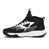 Championes de caña media Avia Quepos, color negro con detalles en blanco y rojo. Presentan el logo de la marca en los laterales y en la lengüeta.