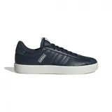 Championes Adidas VL Court 3.0 de cuero sintético color azul marino con detalles en blanco.