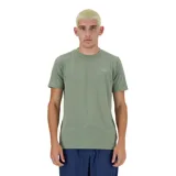Camiseta liviana de hombre, diseñada para absorber la humedad y mantener la frescura durante el ejercicio, con logo reflectante.