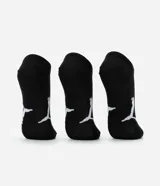 Kit de 3 pares de medias invisibles Puma blancas con logo negro.
