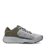Championes de running Umbro grises y verde militar, con logo de la marca en el lateral.