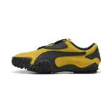 Championes Puma Mostro OG Prime, color amarillo con detalles en negro y suela con tacos.