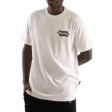 Remera de manga corta color blanco roto (off-white) con un gran estampado en la espalda de un águila en vuelo con las palabras "RIDE INDEPENDENT TRUCKS" en una cinta debajo.