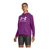 Buzo negro Under Armour de corte clásico, con capucha y logo grande estampado en el frente. Confeccionado en tejido Fleece ligero, cómodo y cálido.