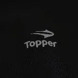 Calza larga de entrenamiento Topper, color negro, con cintura elástica con logo de la marca.