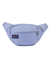 Riñonera JanSport Fifth Avenue con estampado de camuflaje en tonos verde, marrón y beige.