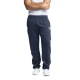 Pantalón de entrenamiento color azul marino, con cintura elástica y logo bordado de la marca.